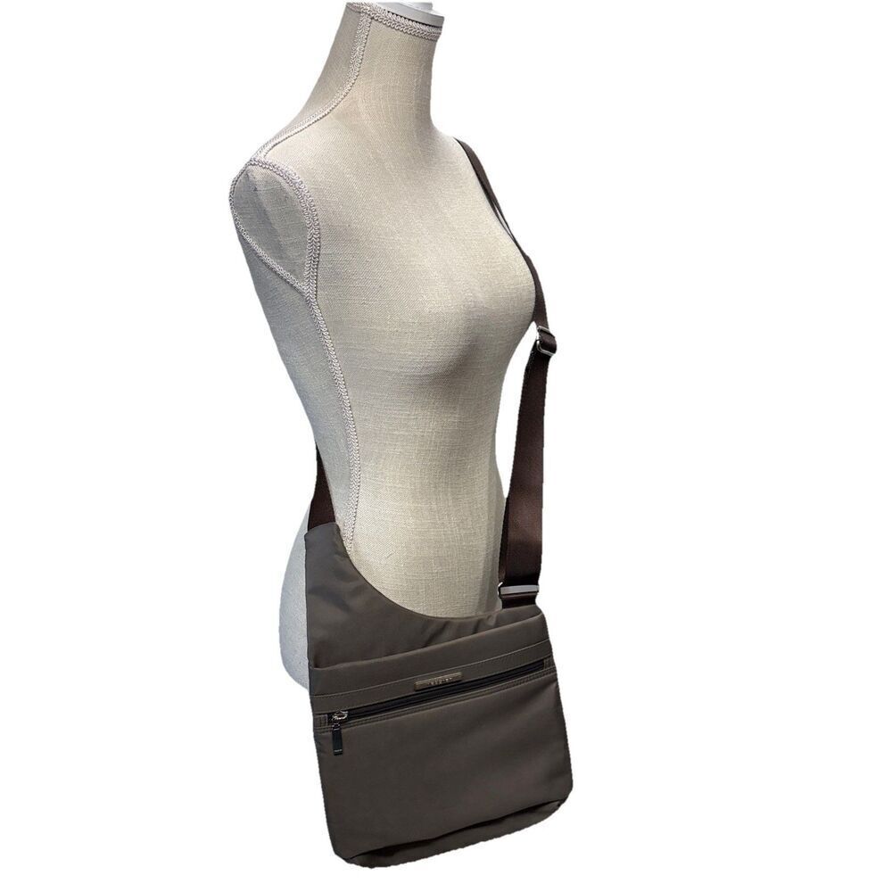 Hedgren Inner City Fate RFID Crossbody Bag Sepia Brown Adjustable Strap Travel